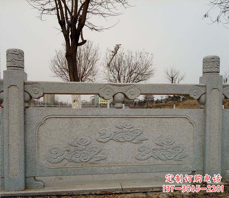 福州园林护城河石栏板景观石雕