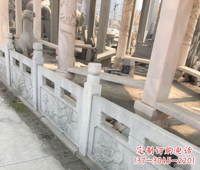 福州园林景观大理石浮雕栏板石雕