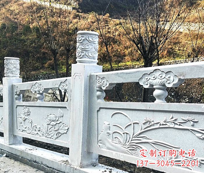 福州园林景观大理石栏板石雕 (7)