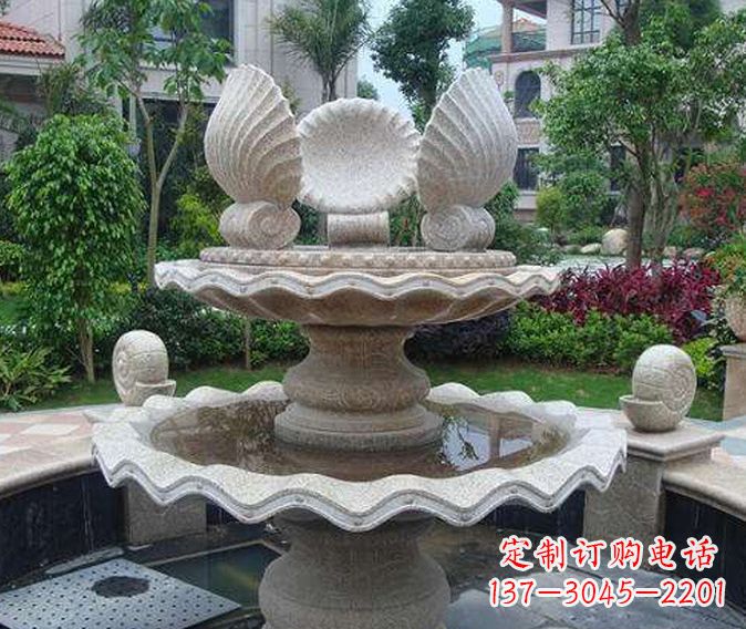 福州园林景观多层喷泉石雕