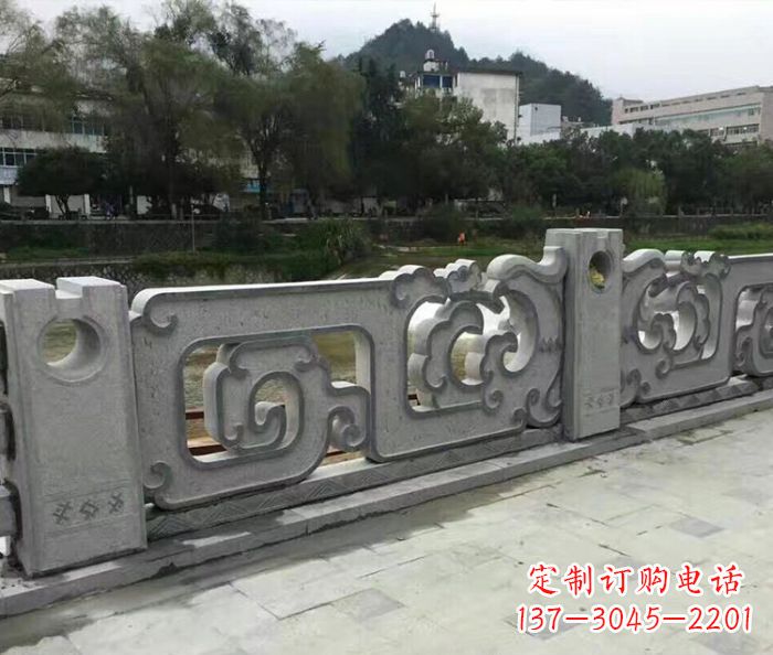 福州园林景观仿古石雕栏板_1