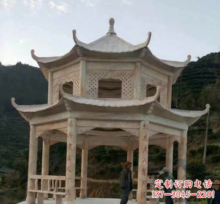 福州园林石雕凉亭
