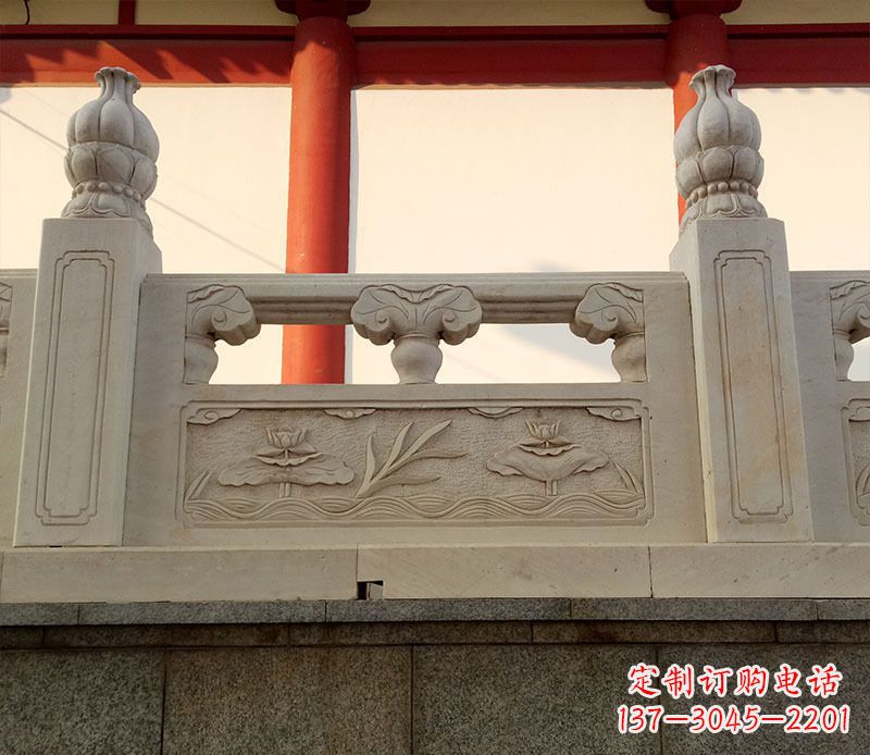 福州园林石浮雕栏板景观石雕 (2)