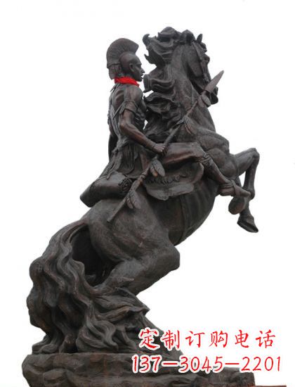 福州战士与马 铸铜雕塑