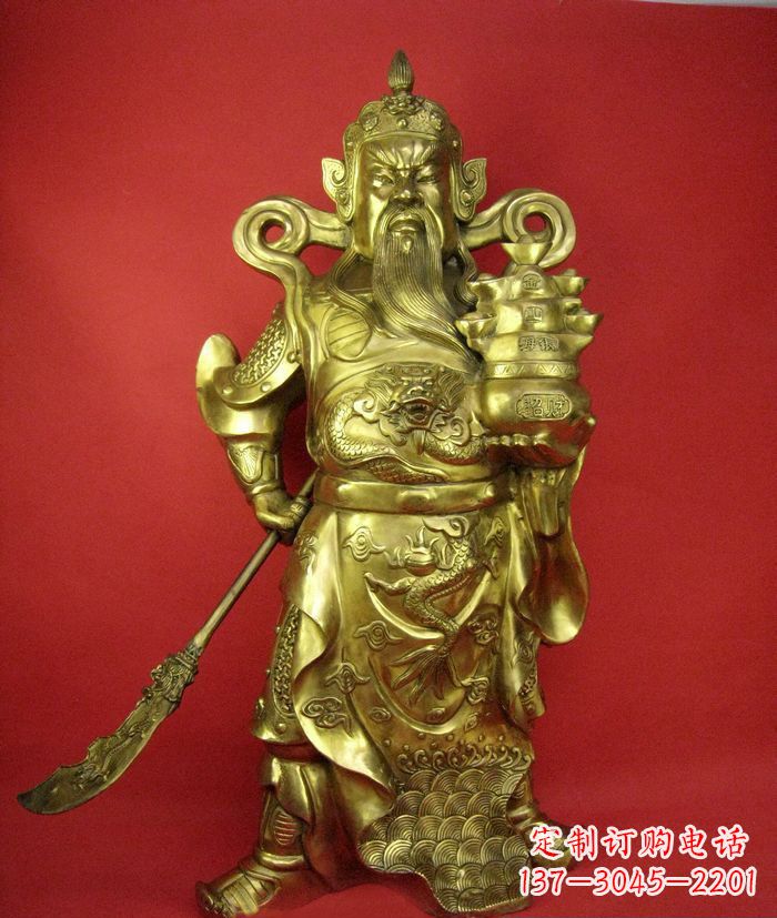 福州招财关公铜雕