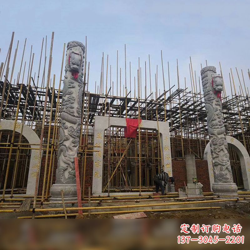 福州中国龙柱石雕