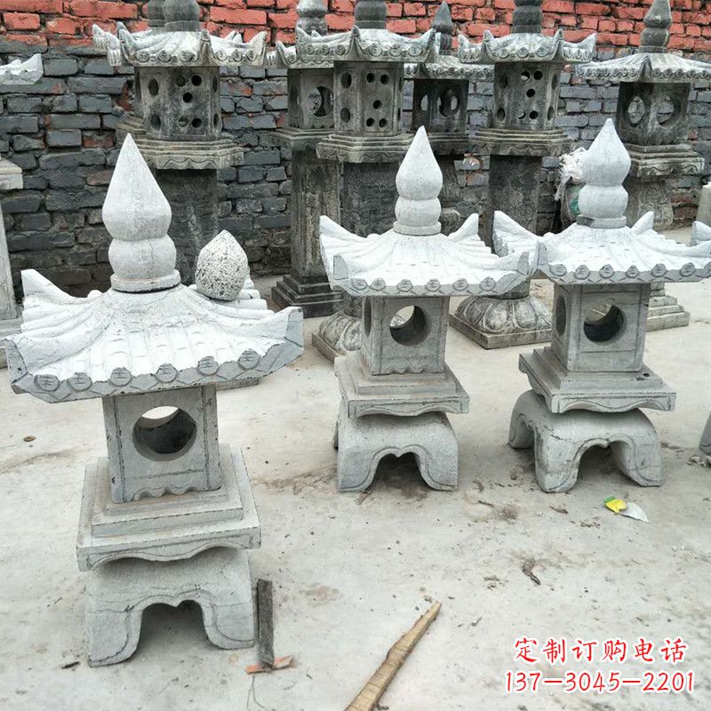 福州中式庭院石雕灯笼