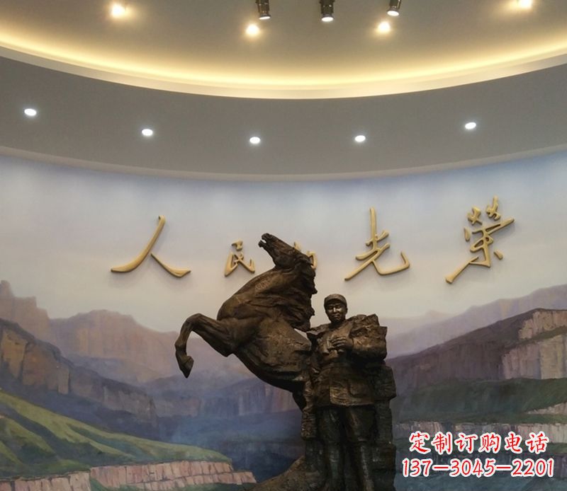 福州朱德人物景观铜雕