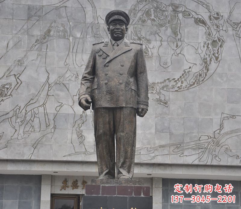 福州朱德人物铜雕