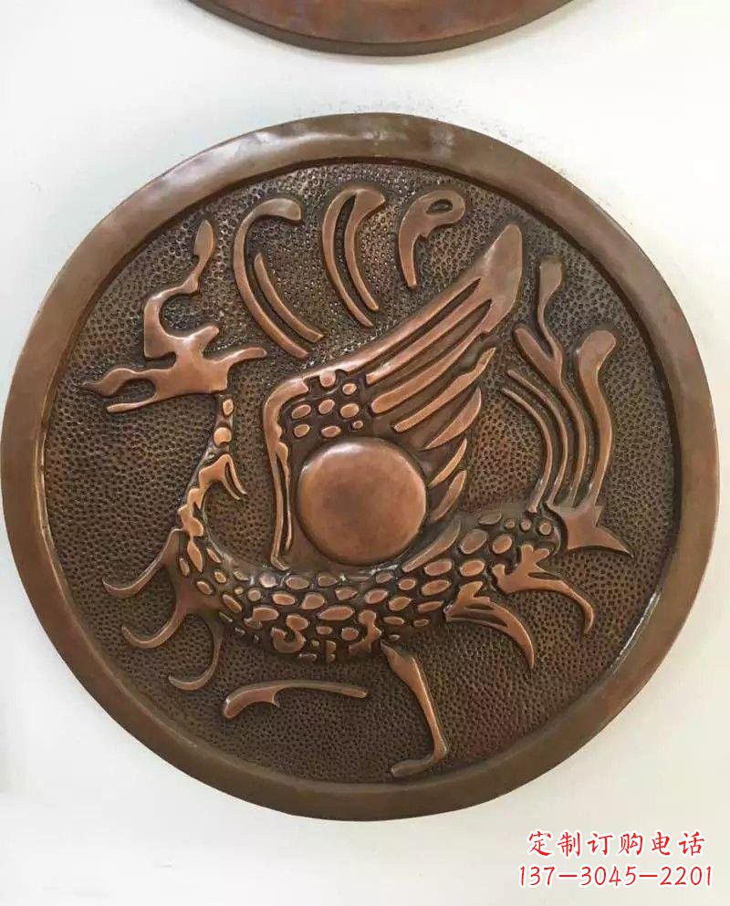 福州朱雀铜浮雕