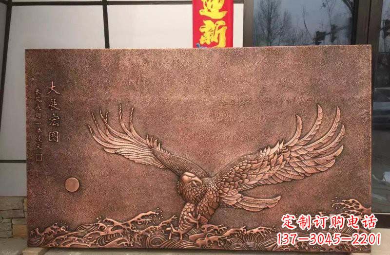 福州铸铜老鹰浮雕