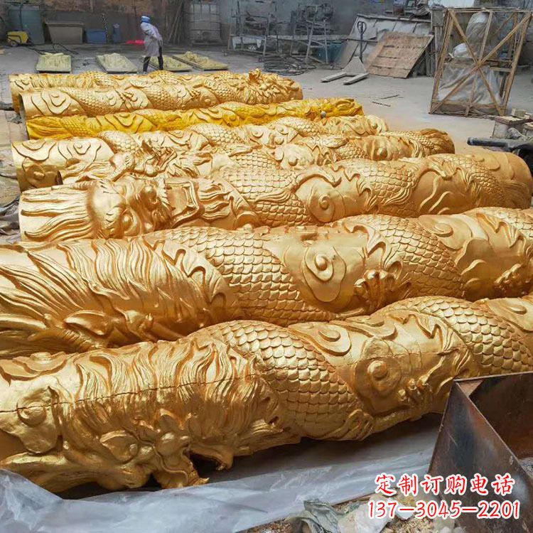 福州铸铜龙柱
