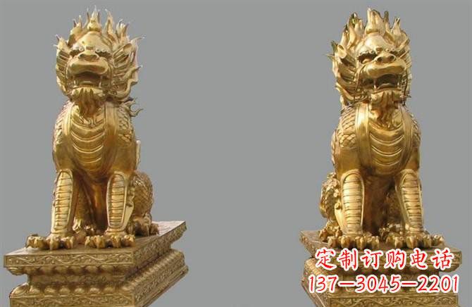 福州铸铜麒麟雕塑222